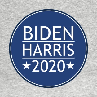 Retro Vintage Blue Biden Harris 2020 Circle - Vote Democrat President T-Shirt